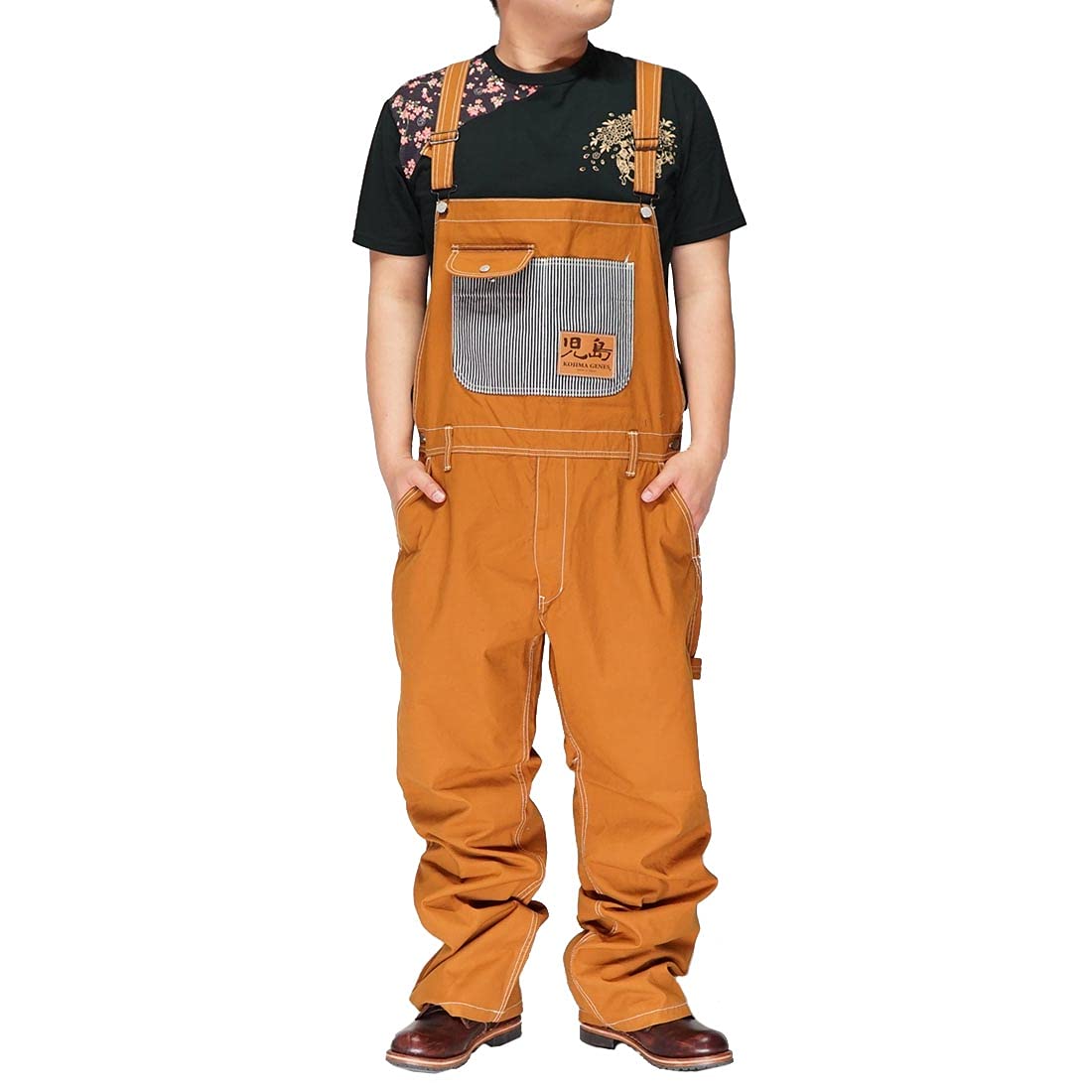 Amazon | [児島ジーンズ] 日本製 13oz オーバーオール デニム メンズ